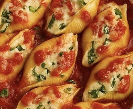 A tray of Colleen's stuffed shells